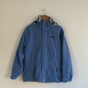Blue Patagonia goretex jacket medium